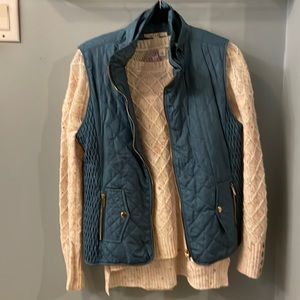 Sz SMALL , sweater and vest combo.